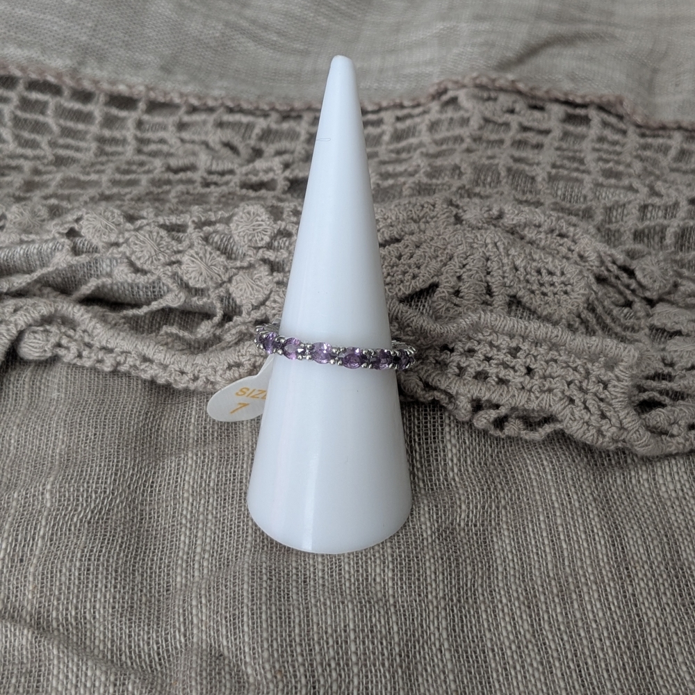 Elegant Purple Stone Women's Ring
